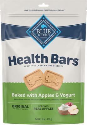 Show full view: Variety Pack - Blue Buffalo Health Bars Baked with Banana & Yogurt Dog Treats, Pumpkin & Cinnamon & Apples & Yogurt Flavors slide 5 of 10