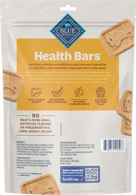 Show full view: Variety Pack - Blue Buffalo Health Bars Baked with Banana & Yogurt Dog Treats, Pumpkin & Cinnamon & Apples & Yogurt Flavors slide 3 of 10