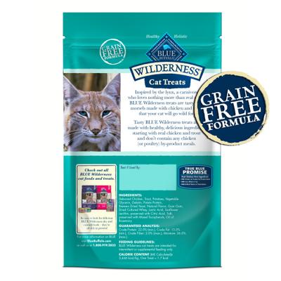Show full view: Variety Pack - Blue Buffalo Wilderness Chicken & Trout Grain-Free Cat Treats, 2-oz bag, Chicken & Turkey & Chicken & Duck Flavors slide 3 of 10
