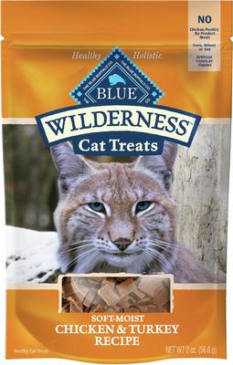 Show full view: Variety Pack - Blue Buffalo Wilderness Chicken & Trout Grain-Free Cat Treats, 2-oz bag, Chicken & Turkey & Chicken & Duck Flavors slide 5 of 10
