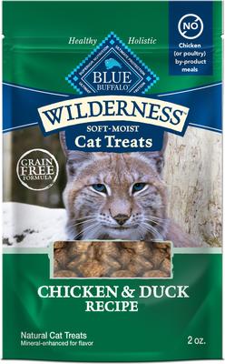 Show full view: Variety Pack - Blue Buffalo Wilderness Chicken & Trout Grain-Free Cat Treats, 2-oz bag, Chicken & Turkey & Chicken & Duck Flavors slide 8 of 10