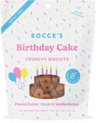 Show full view: Variety Pack - Bocce's Bakery Bedtime Tea Banana, Vanilla & Lavender Dog Treats, Peanut Butter, Molasses & Vanilla Cake & Burgers & Fries Beef, Sweet Potatoes & Cheese Flavors slide 5 of 8