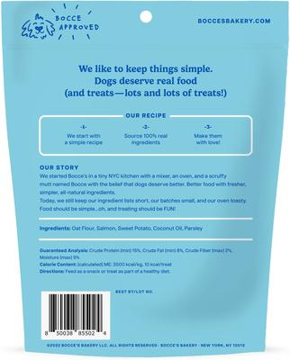 Show full view: Variety Pack - Bocce's Bakery Bone Broth, Carrots & Parsley Dog Treats, Turmeric Latte Coconut, Vanilla & Turmeric & Fish & Chips Flavors slide 4 of 8