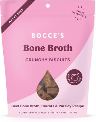 Show full view: Variety Pack - Bocce's Bakery Bone Broth, Carrots & Parsley Dog Treats, Turmeric Latte Coconut, Vanilla & Turmeric & Fish & Chips Flavors slide 7 of 8