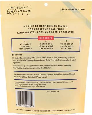 Show full view: Variety Pack - Bocce's Bakery Campfire S'mores Peanut Butter, Carob & Vanilla Recipe Dog Treats, PB-Banana Chip & Berries & Cream Flavors slide 5 of 8