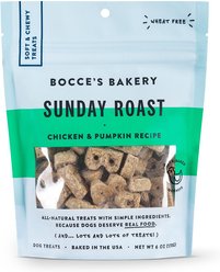 Variety Pack - Bocce's Bakery Sunday Roast Chicken & Pumpkin Recipe Soft & Chewy Dog Treats, Duck & Blueberry & Mud Pie Flavors slide 2 of 7