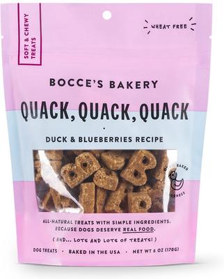 Show full view: Variety Pack - Bocce's Bakery Sunday Roast Chicken & Pumpkin Recipe Soft & Chewy Dog Treats, Duck & Blueberry & Mud Pie Flavors slide 4 of 7