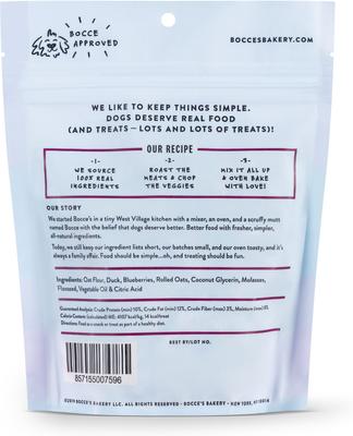 Show full view: Variety Pack - Bocce's Bakery Sunday Roast Chicken & Pumpkin Recipe Soft & Chewy Dog Treats, Duck & Blueberry & Mud Pie Flavors slide 5 of 7