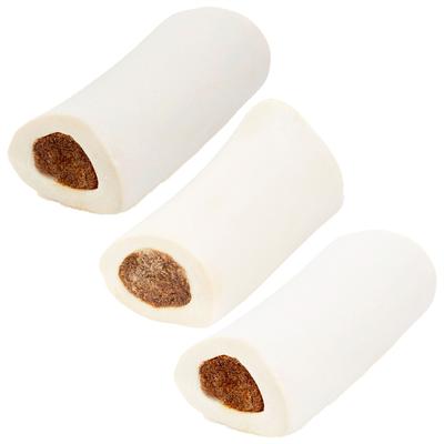 Show full view: Variety Pack - Bones & Chews Made in USA Peanut Butter Flavored Filled Bone Dog Treats, Bacon & Cheese, Chicken & Rice Flavors slide 1 of 10