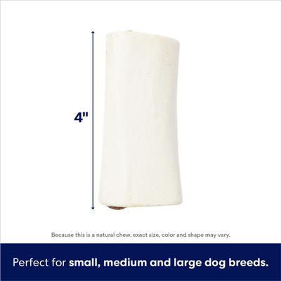 Show full view: Variety Pack - Bones & Chews Made in USA Peanut Butter Flavored Filled Bone Dog Treats, Bacon & Cheese, Chicken & Rice Flavors slide 6 of 10