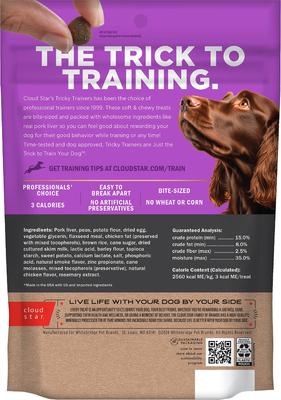 Show full view: Variety Pack - Cloud Star Chewy Tricky Trainers Liver Flavor Dog Treats, Cheddar & Salmon Flavors slide 4 of 9