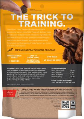 Show full view: Variety Pack - Cloud Star Chewy Tricky Trainers Liver Flavor Dog Treats, Cheddar & Salmon Flavors slide 7 of 9