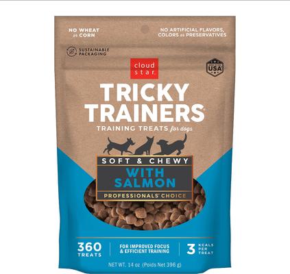 Show full view: Variety Pack - Cloud Star Chewy Tricky Trainers Liver Flavor Dog Treats, Cheddar & Salmon Flavors slide 8 of 9