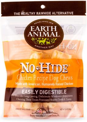 Show full view: Earth Animal No-Hide Small Rolls Long Lasting Natural Rawhide Alternative Chicken Recipe Chew Dog Treats, 2 count + Venison Recipe, 2 count + Beef Recipe, 2 count slide 2 of 10