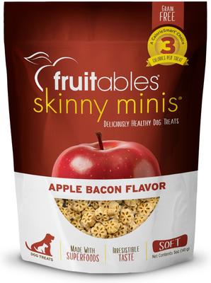 Show full view: Variety Pack - Fruitables Skinny Minis Pumpkin & Mango Flavor Soft & Chewy Dog Treats, Chicken & Apple Bacon Flavors slide 8 of 10