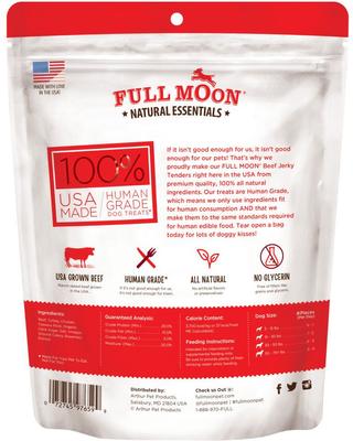 Show full view: Variety Pack - Full Moon Natural Cuts Sliced Pork Jerky Human-Grade Dog Treats, Chicken Jerky & Beef Flavors slide 9 of 10