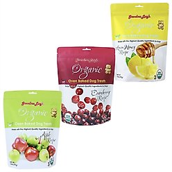 Variety Pack - Grandma Lucy's Organic Apple Oven Baked Dog Treats, Cranberry & Lemon Honey Flavors