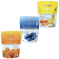 Variety Pack - Grandma Lucy's Organic Pumpkin Oven Baked Dog Treats, Blueberry & Banana & Sweet Potato Flavors