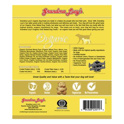 Show full view: Variety Pack - Grandma Lucy's Organic Pumpkin Oven Baked Dog Treats, Blueberry & Banana & Sweet Potato Flavors slide 10 of 10