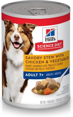 Show full view: Variety Pack - Hill's Science Diet 7+ Chicken & Barley Entree Canned Dog Food, Beef & Barely & Chicken & Vegetables Flavors slide 8 of 9