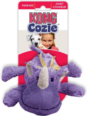 Show full view: Variety Pack - KONG Cozie Marvin the Moose Plush Dog Toy, Ali the Alligator & Rosie the Rhino slide 8 of 10