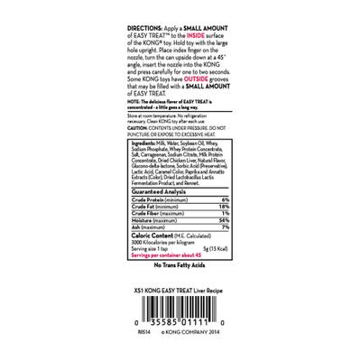 Show full view: Variety Pack - KONG Stuff'N Easy Treat Liver Recipe, Peanut Butter Recipe, Pepperoni Recipe & Bacon & Cheese Flavors, 8-oz bottle slide 4 of 9