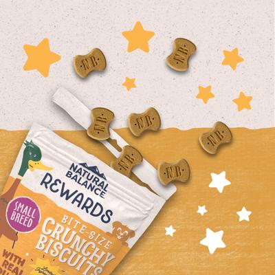 Show full view: Variety Pack - Natural Balance Rewards Crunchy Biscuits with Real Chicken Dog Treats, Duck & Venison Flavors slide 8 of 10