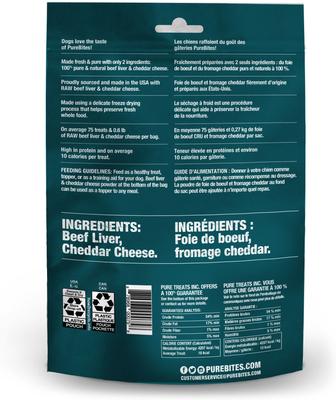 Show full view: Variety Pack - PureBites Beef Liver Freeze-Dried Raw Dog Treats, 4.2-oz bag, Cheddar & Beef & Cheese Flavors slide 9 of 9