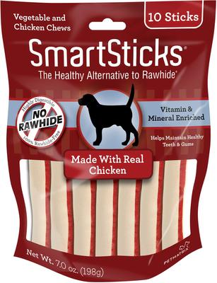 Show full view: Variety Pack - SmartBones SmartSticks Chicken Chews Dog Treats, Peanut Butter & Beef Flavors slide 2 of 10