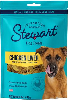 Show full view: Variety Pack - Stewart Chicken Breast Freeze-Dried Dog Treats, Chicken Liver & Healthy Gut Chicken & Vegetables Flavors slide 5 of 10