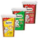 Variety Pack - Temptations Classic Tasty Chicken Flavor Soft & Crunchy Cat Treats, 30-oz tub, Seafood Medley & Backyard Cookout Flavors