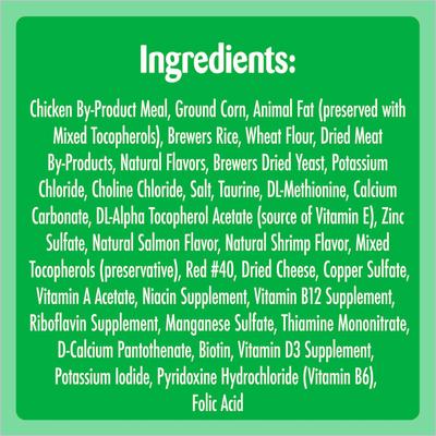 Show full view: Variety Pack - Temptations Classic Tasty Chicken Flavor Soft & Crunchy Cat Treats, 30-oz tub, Seafood Medley & Savory Salmon Flavors slide 7 of 10