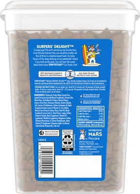 Show full view: Variety Pack - Temptations MixUps Surfers' Delight Flavor Soft & Crunchy Cat Treats, 16-oz tub, Catnip & Salmon Flavors slide 3 of 10