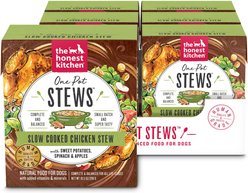 Variety Pack - The Honest Kitchen One Pot Stews Slow Cooked Chicken Stew Wet Dog Food, 10.5-oz, case of 6, Roasted Beef & Turkey Stew with Quinoa, Carrots & Broccoli Flavors slide 2 of 9
