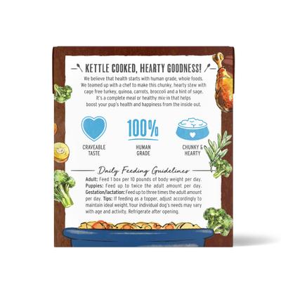 Show full view: Variety Pack - The Honest Kitchen One Pot Stews Slow Cooked Chicken Stew Wet Dog Food, 10.5-oz, case of 6, Roasted Beef & Turkey Stew with Quinoa, Carrots & Broccoli Flavors slide 9 of 9