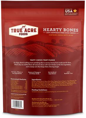 Show full view: Variety Pack - True Acre Foods Hearty Bones Beef Flavored Treats, Peanut Butter & Chicken Flavors slide 3 of 9