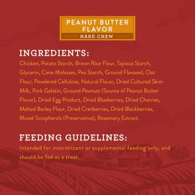 Show full view: Variety Pack - True Acre Foods Hearty Bones Beef Flavored Treats, Peanut Butter & Chicken Flavors slide 7 of 9