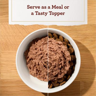 Show full view: Variety Pack – True Acre Foods Tender Loaf in Gravy Wet Dog Food Cups, Beef Recipe, Filet Mignon & Porterhouse Flavors, 3.5-oz, 36 count slide 4 of 9