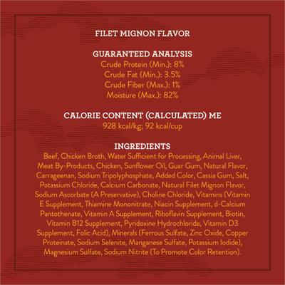 Show full view: Variety Pack – True Acre Foods Tender Loaf in Gravy Wet Dog Food Cups, Beef Recipe, Filet Mignon & Porterhouse Flavors, 3.5-oz, 36 count slide 5 of 9