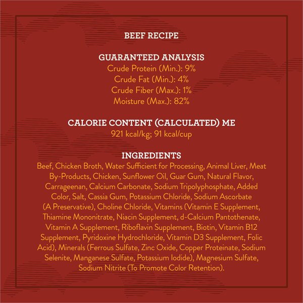 Show full view: Variety Pack – True Acre Foods Tender Loaf in Gravy Wet Dog Food Cups, Beef Recipe, Filet Mignon & Porterhouse Flavors, 3.5-oz, 36 count slide 6 of 9