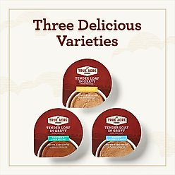 Variety Pack – True Acre Foods Tender Loaf in Gravy Wet Dog Food Cups, Chicken & Liver Recipe, Turkey Recipe & Grilled Chicken Flavor, 3.5-oz, 36 count slide 2 of 8