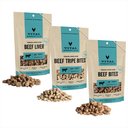 Variety Pack - Vital Essentials Beef Nibs Freeze-Dried Raw Dog Treats, Beef Liver & Beef Tripe Flavors