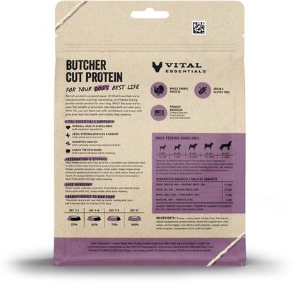 Show full view: Variety Pack - Vital Essentials Freeze-Dried Raw Beef Entree Mini Nibs Dog Food, Chicken & Turkey Flavors slide 9 of 10