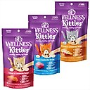 Variety Pack - Wellness Kittles Natural Grain-Free Chicken & Cranberries Crunchy Cat Treats, 2-oz bag, Tuna & Cranberries & Salmon & Cranberries Flavors