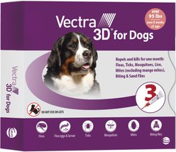 Vectra 3D Flea & Tick Control for Dogs over 95lbs, 3 count