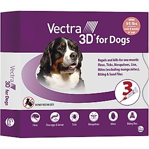 Vectra 3D Flea & Tick Control for Dogs over 95lbs, 3 count