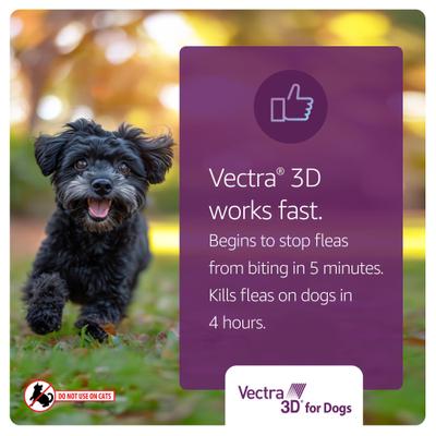 Show full view: Vectra 3D Flea & Tick Spot Treatment for Dogs, 11-20 lbs, 6 Doses (6-mos. supply) slide 5 of 11