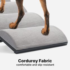 Veehoo Adjustable Foldable Dog Ramp, Grey, 12 to 20-in, 35 X 17 X 20-in slide 2 of 9