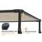 Show in main carousel: Veehoo Chew-Proof Black Metal Frame Elevated Dog Bed, Beige Coffee, Large slide 7 of 10