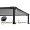 Show in main carousel: Veehoo Chew-Proof Black Metal Frame Elevated Dog Bed, Black Silver, Medium slide 4 of 10
